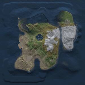Thumbnail Rust Map: Procedural Map, Size: 2000, Seed: 1061077204, 4 Monuments