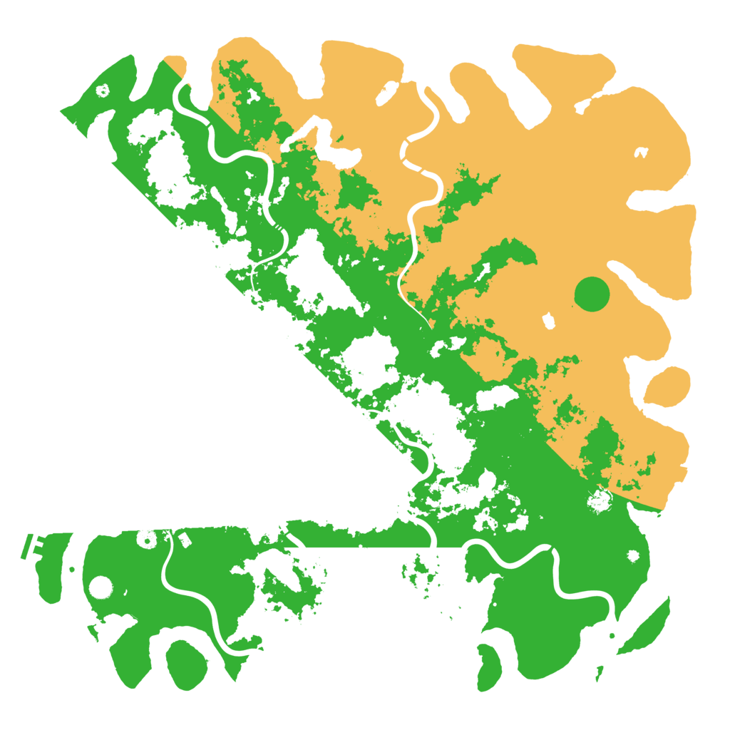 Biome Rust Map: Procedural Map, Size: 5500, Seed: 42662