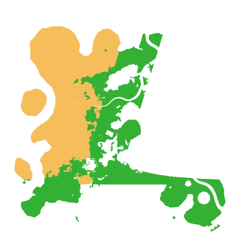 Biome Rust Map: Procedural Map, Size: 3500, Seed: 462709152