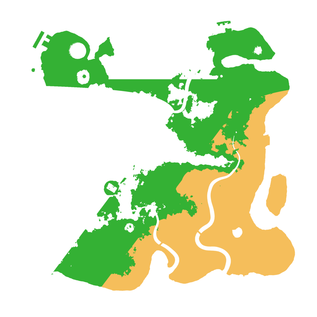 Biome Rust Map: Procedural Map, Size: 3500, Seed: 1288889509
