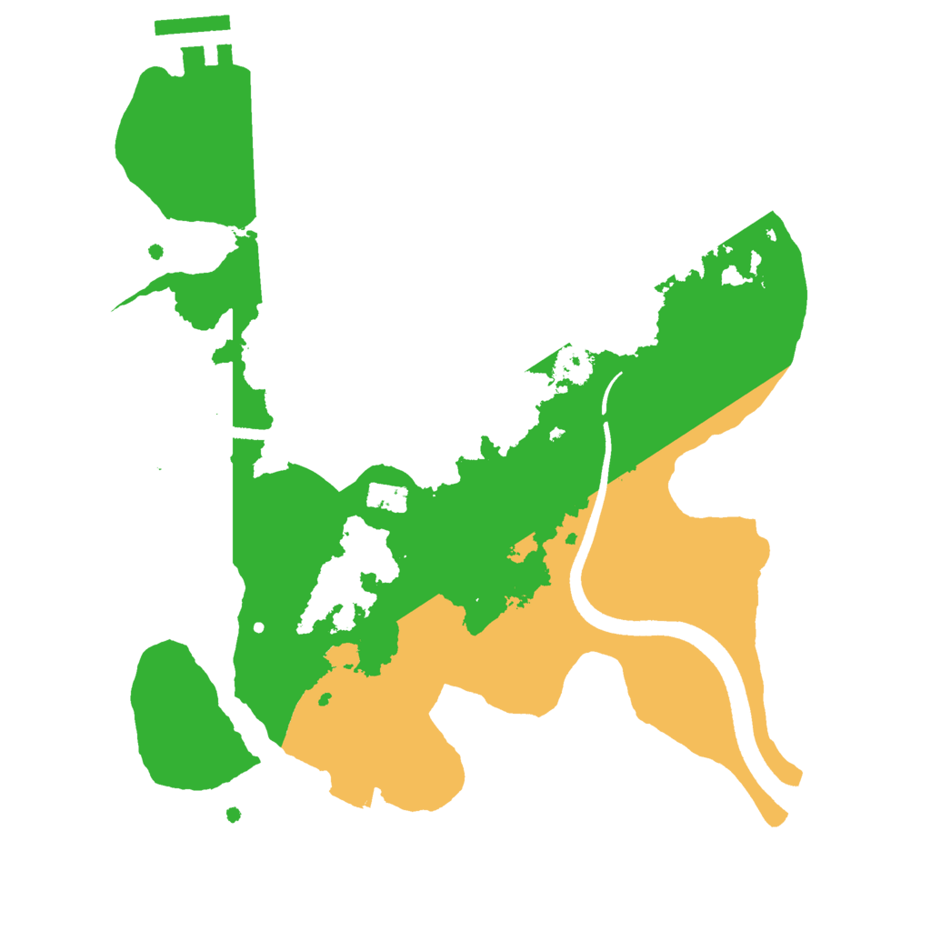 Biome Rust Map: Procedural Map, Size: 2500, Seed: 406133424