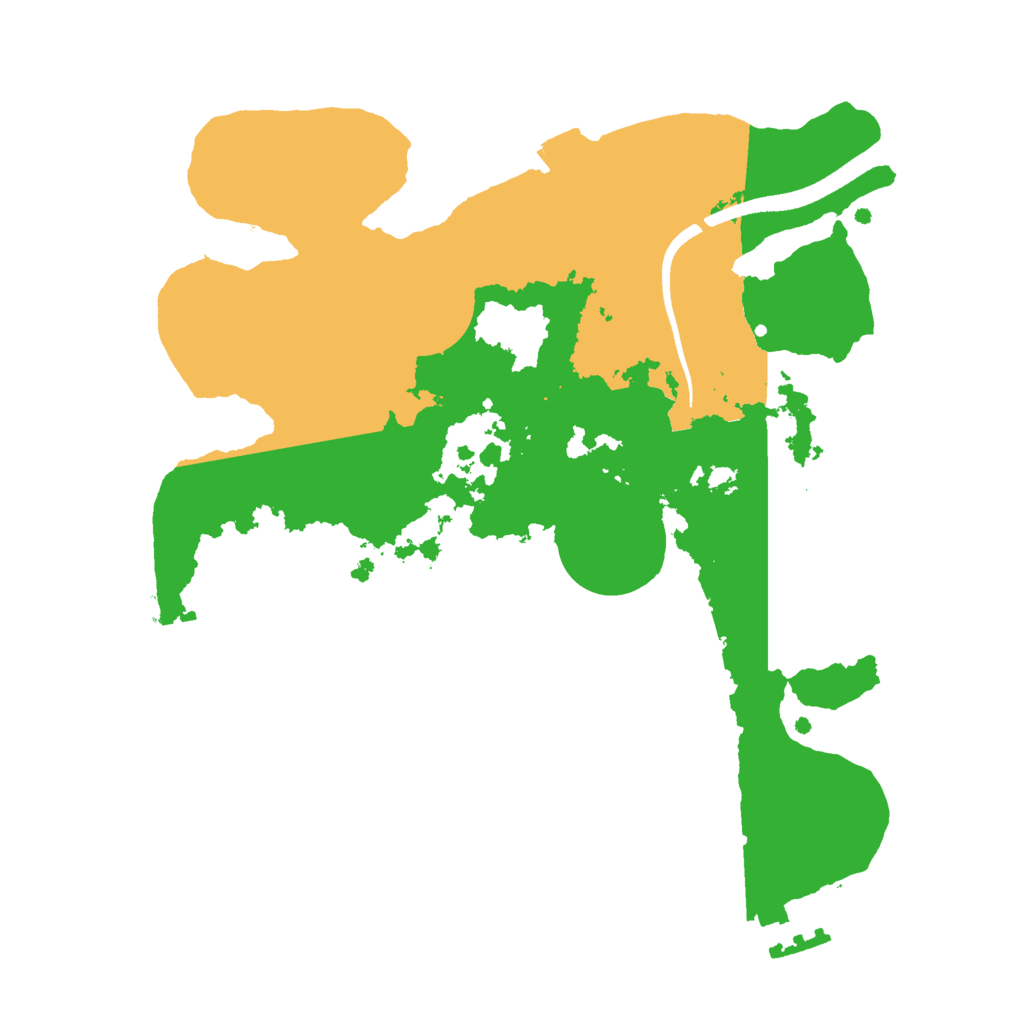 Biome Rust Map: Procedural Map, Size: 2500, Seed: 716147460