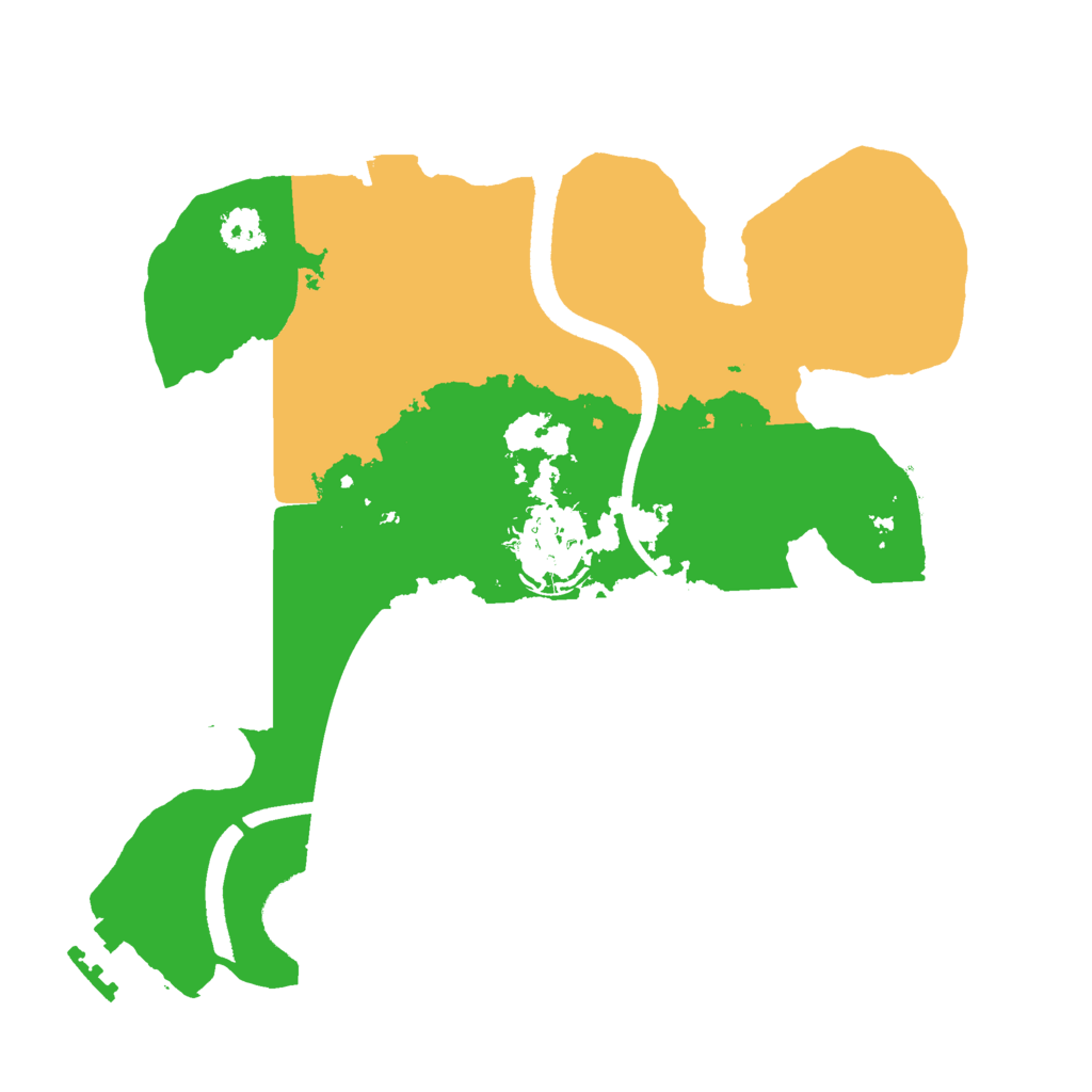 Biome Rust Map: Procedural Map, Size: 2500, Seed: 21234