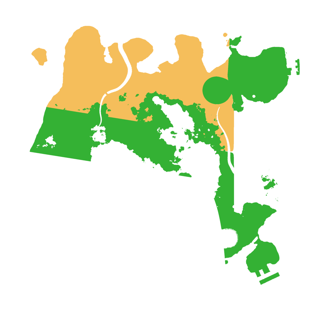 Biome Rust Map: Procedural Map, Size: 3000, Seed: 258734231
