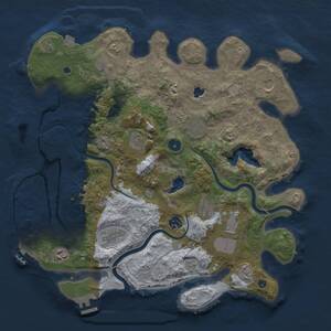 Thumbnail Rust Map: Procedural Map, Size: 4000, Seed: 563985573, 16 Monuments