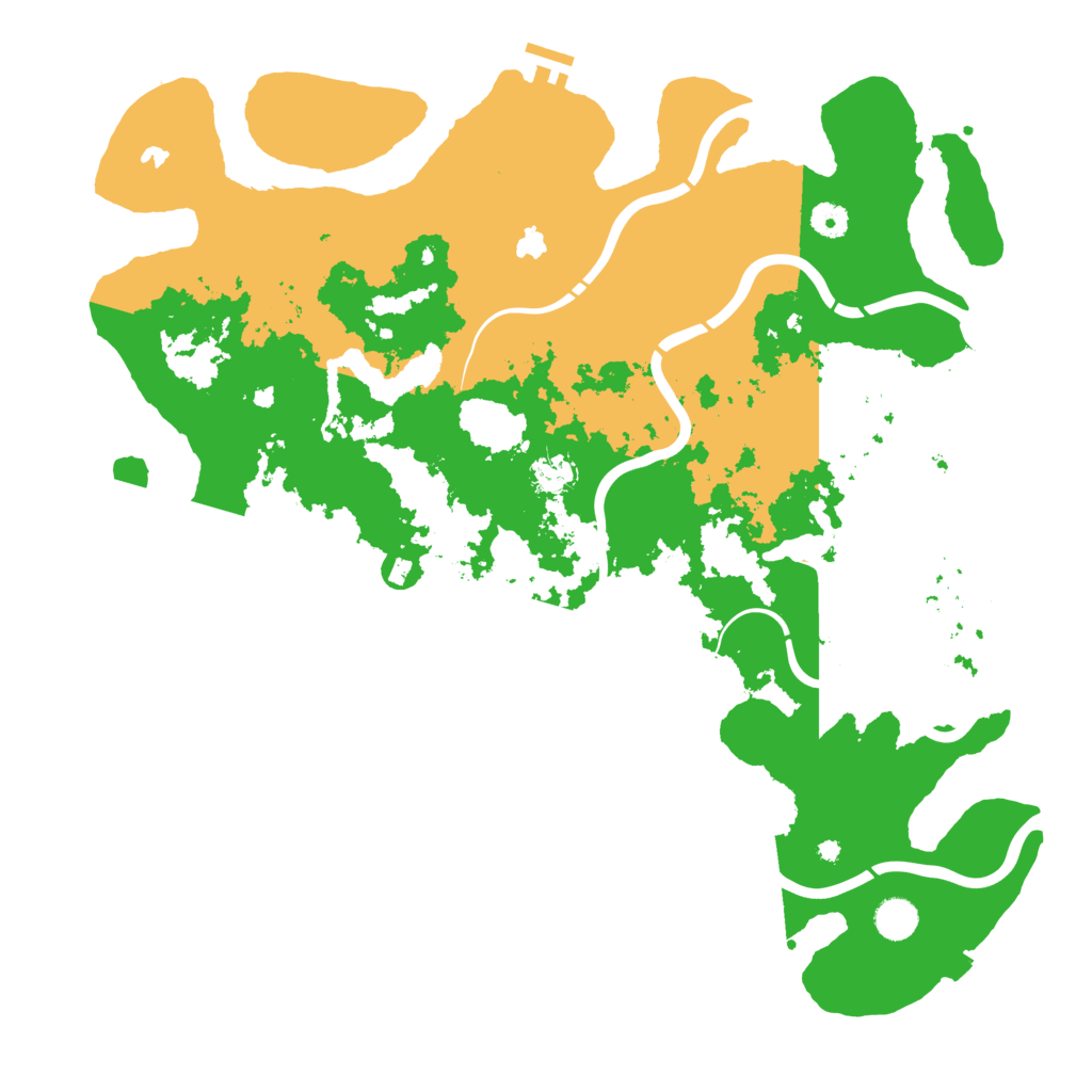 Biome Rust Map: Procedural Map, Size: 4500, Seed: 2073530743