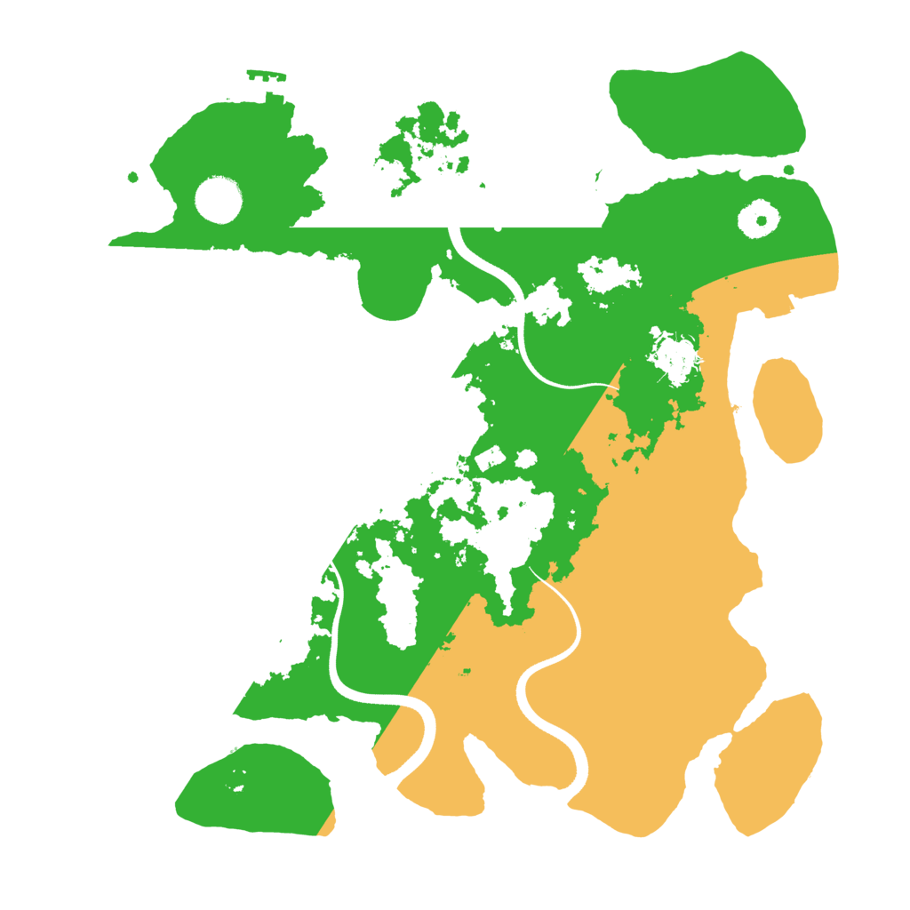 Biome Rust Map: Procedural Map, Size: 3500, Seed: 276834