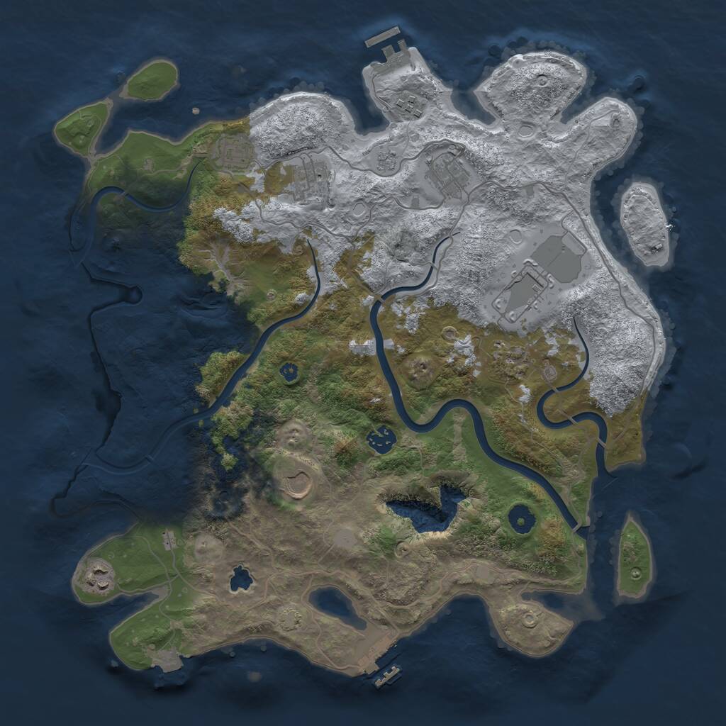 Rust Map: Procedural Map, Size: 4000, Seed: 1502187122, 15 Monuments