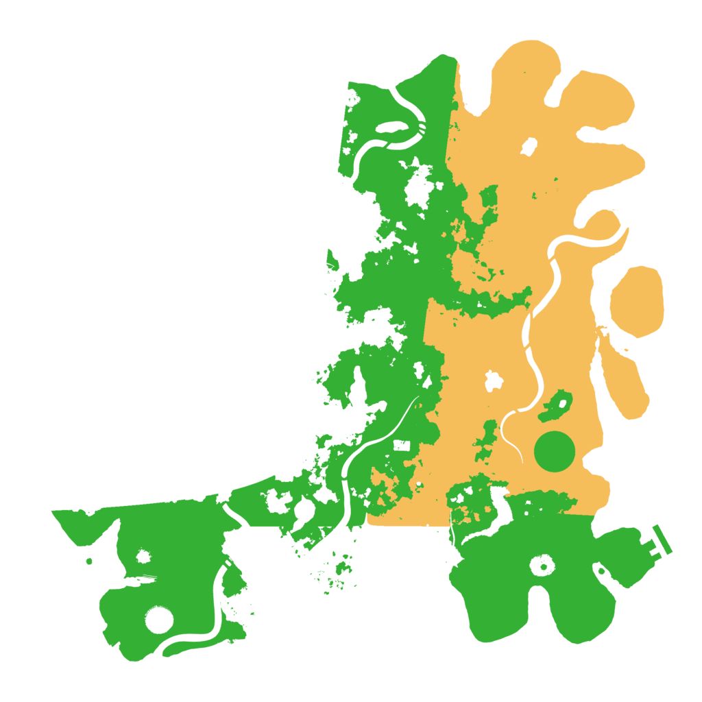 Biome Rust Map: Procedural Map, Size: 4500, Seed: 937251624