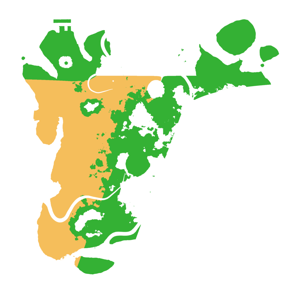 Biome Rust Map: Procedural Map, Size: 3500, Seed: 88668605