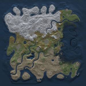 Thumbnail Rust Map: Procedural Map, Size: 4250, Seed: 39887777, 17 Monuments