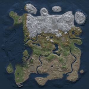 Thumbnail Rust Map: Procedural Map, Size: 4250, Seed: 946406394, 16 Monuments