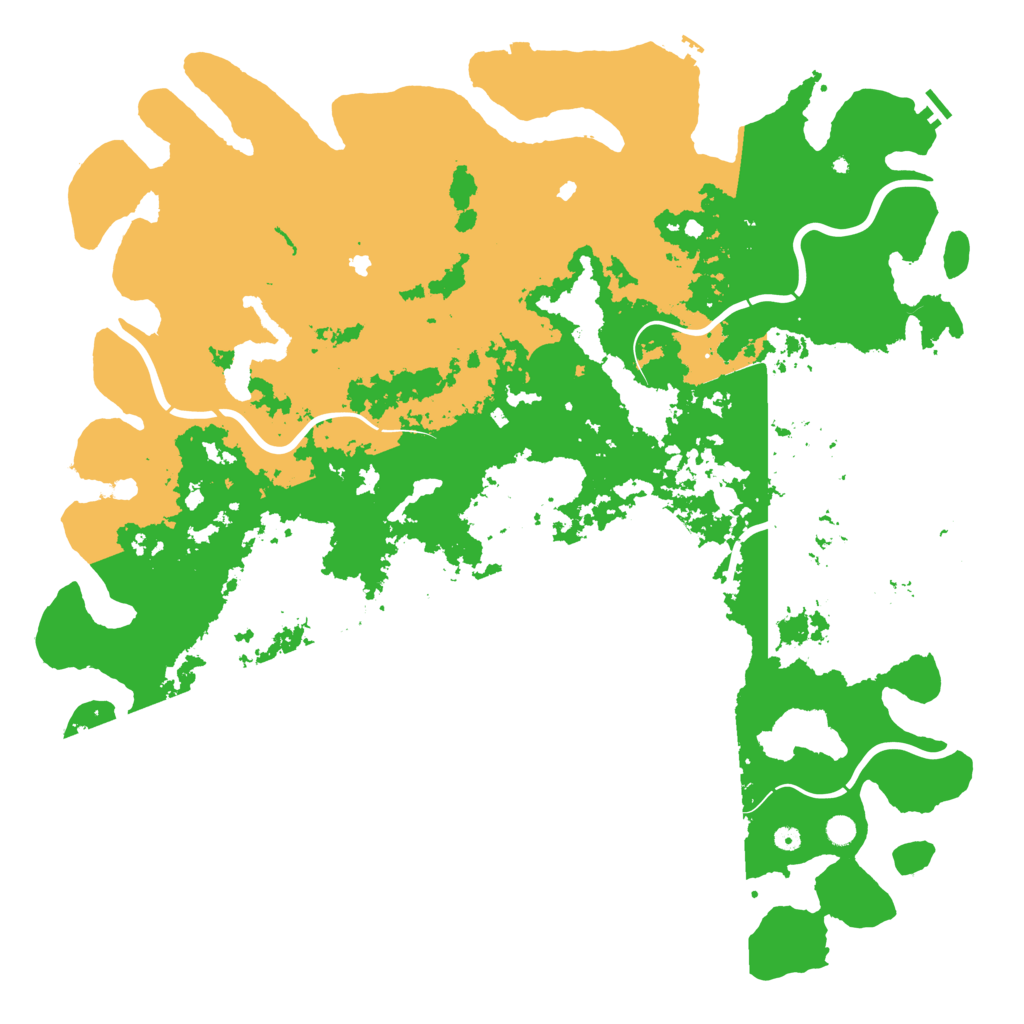Biome Rust Map: Procedural Map, Size: 6000, Seed: 1058484270