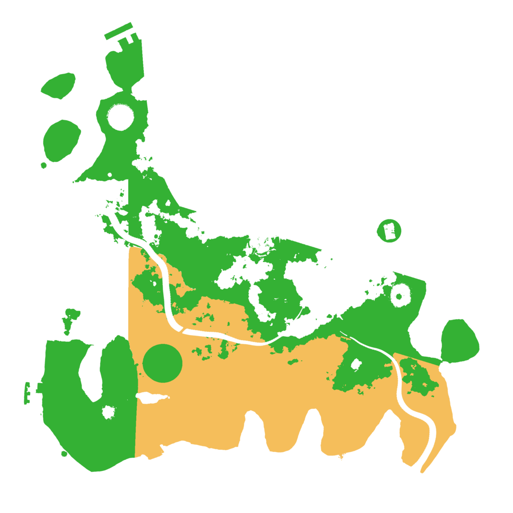 Biome Rust Map: Procedural Map, Size: 3500, Seed: 2121