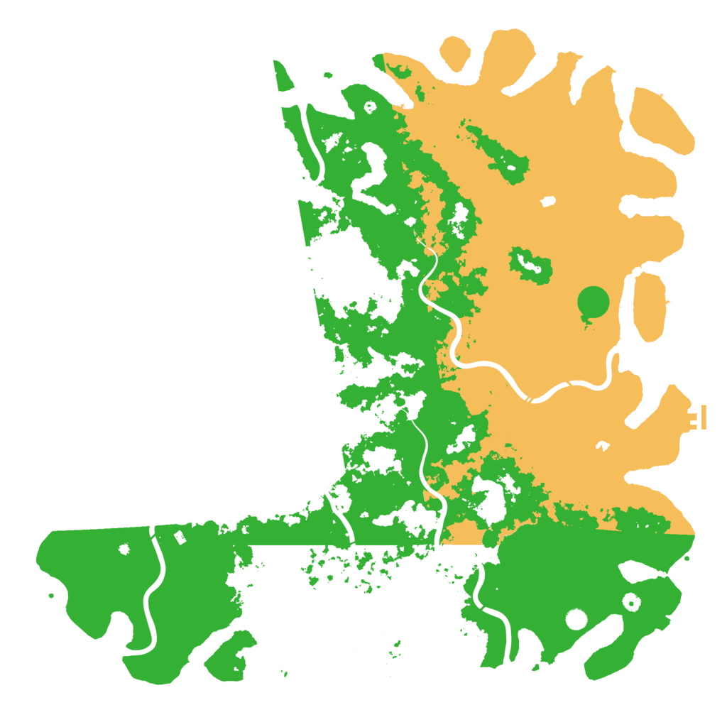 Biome Rust Map: Procedural Map, Size: 6000, Seed: 1850855052