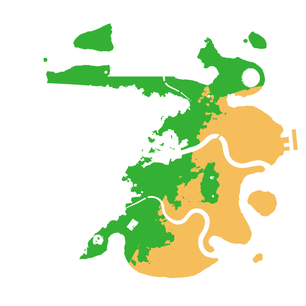 Biome Rust Map: Procedural Map, Size: 3000, Seed: 17090