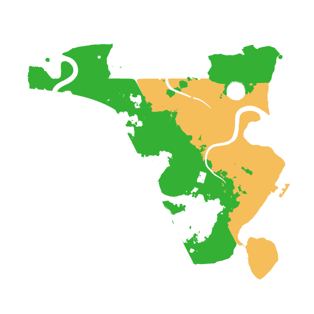 Biome Rust Map: Procedural Map, Size: 3000, Seed: 967722919