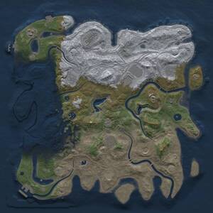 Thumbnail Rust Map: Procedural Map, Size: 4250, Seed: 1828894075, 16 Monuments