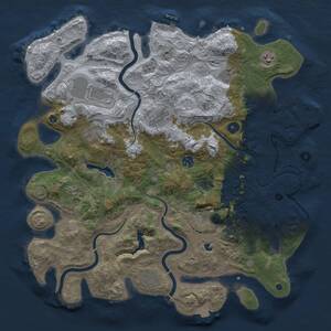Thumbnail Rust Map: Procedural Map, Size: 4250, Seed: 1814957568, 16 Monuments
