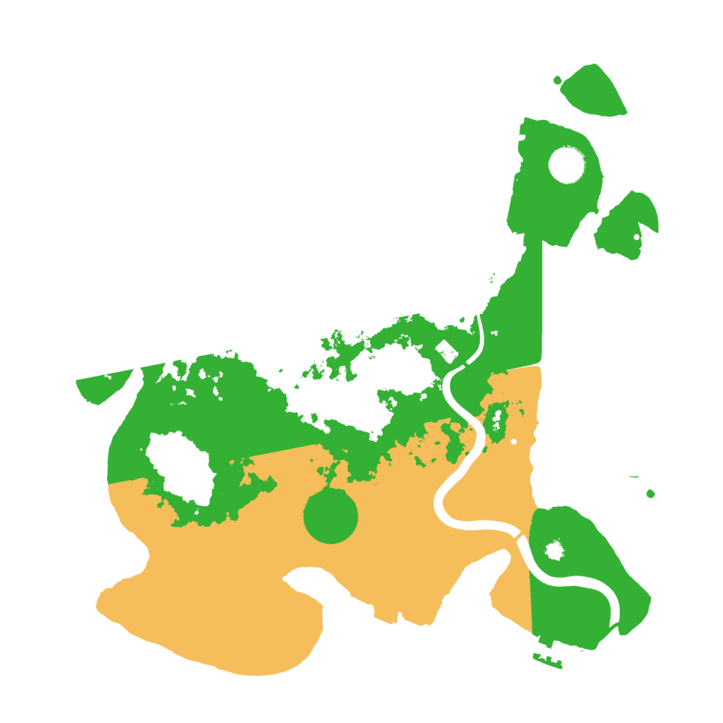 Biome Rust Map: Procedural Map, Size: 3500, Seed: 882329139