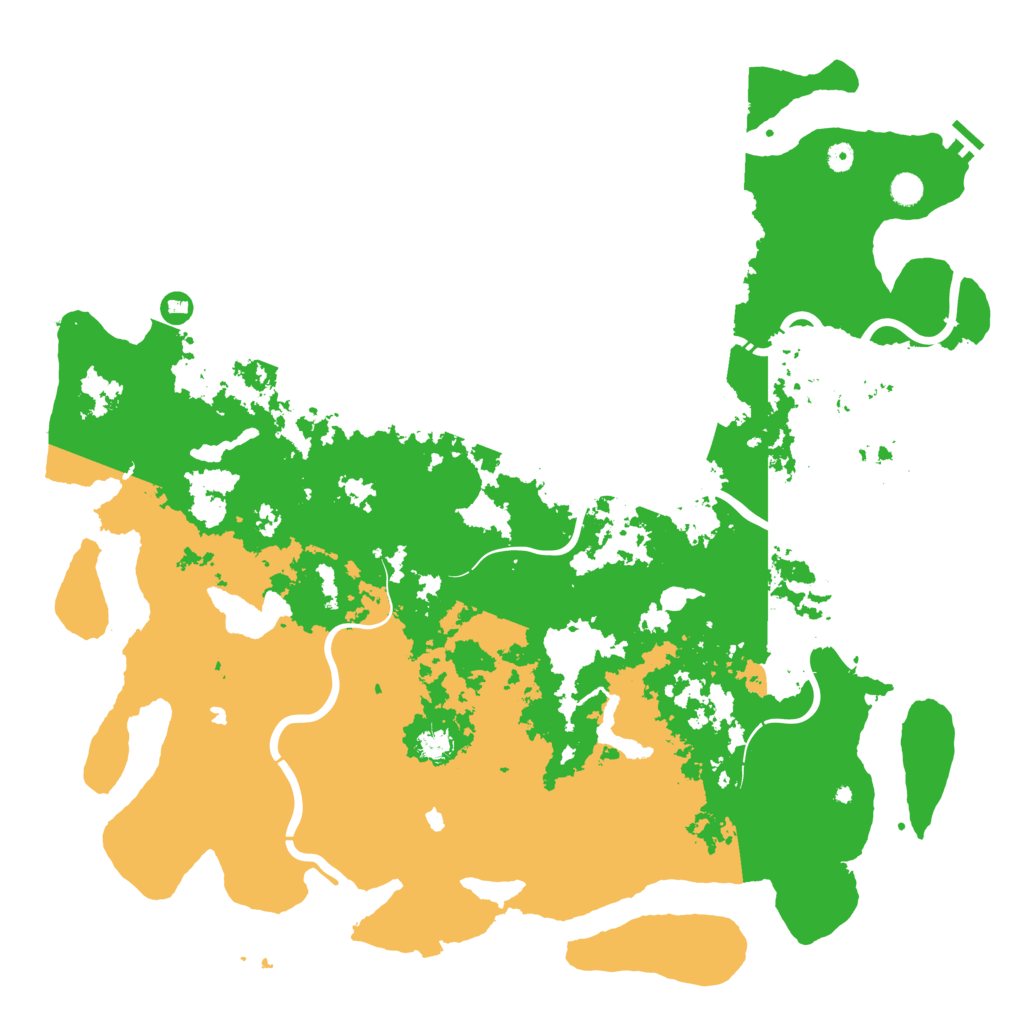 Biome Rust Map: Procedural Map, Size: 5500, Seed: 65489548