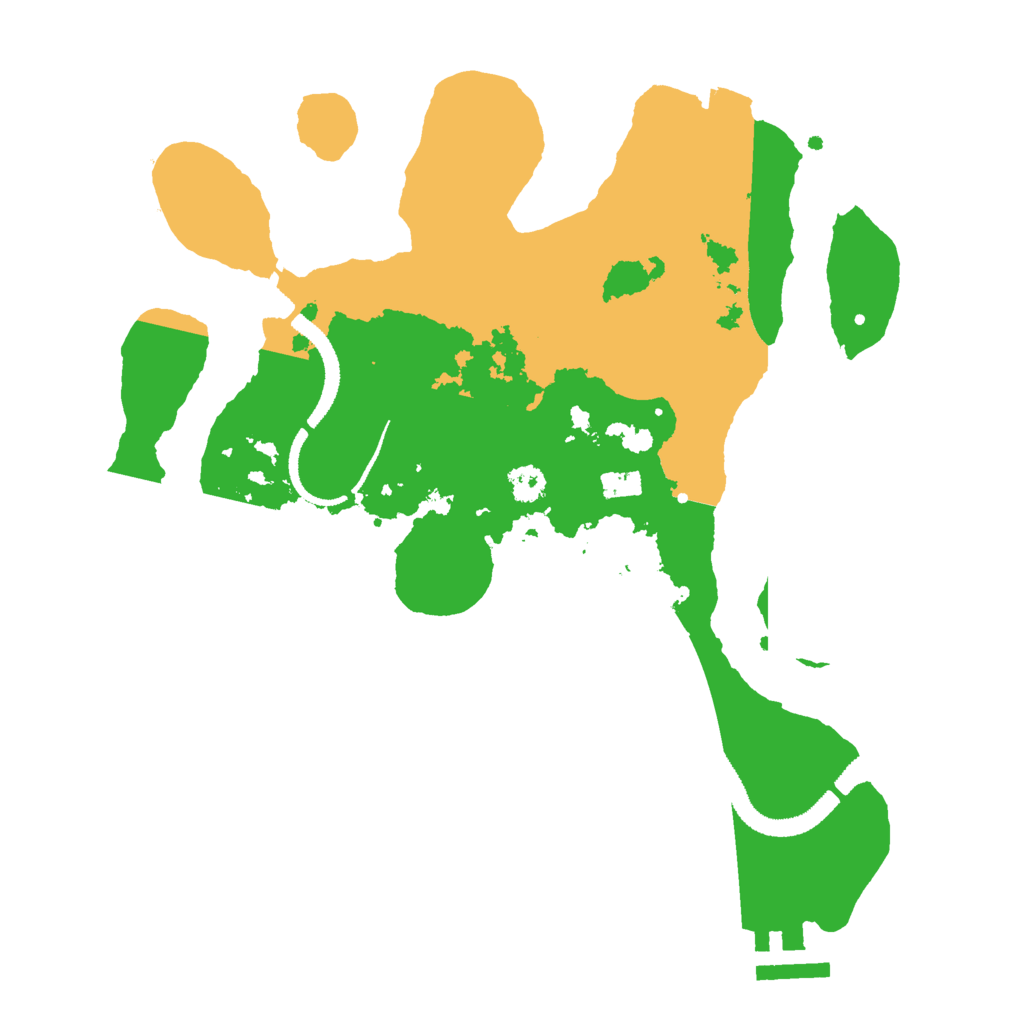 Biome Rust Map: Procedural Map, Size: 2800, Seed: 99159247