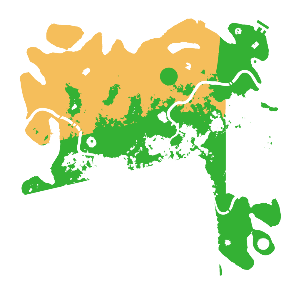 Biome Rust Map: Procedural Map, Size: 4500, Seed: 530228925