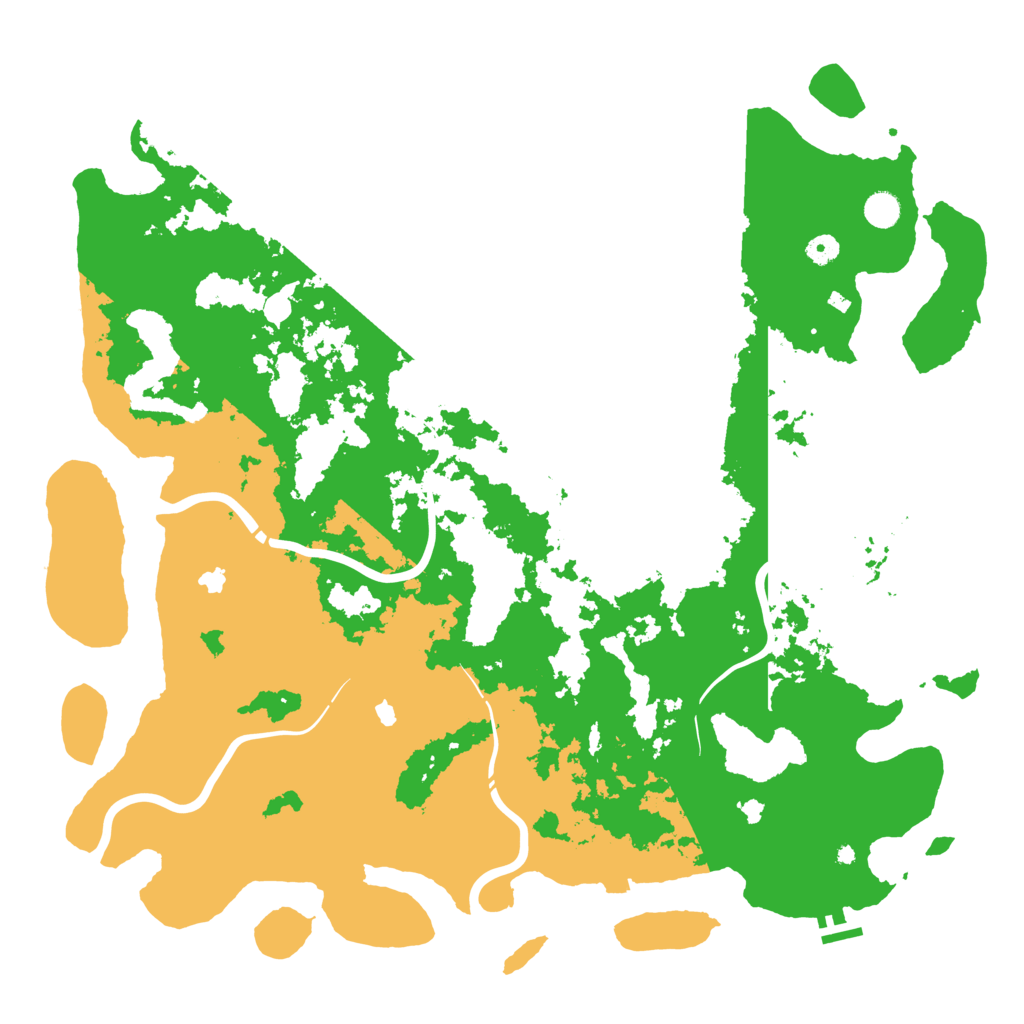 Biome Rust Map: Procedural Map, Size: 5000, Seed: 1642071732
