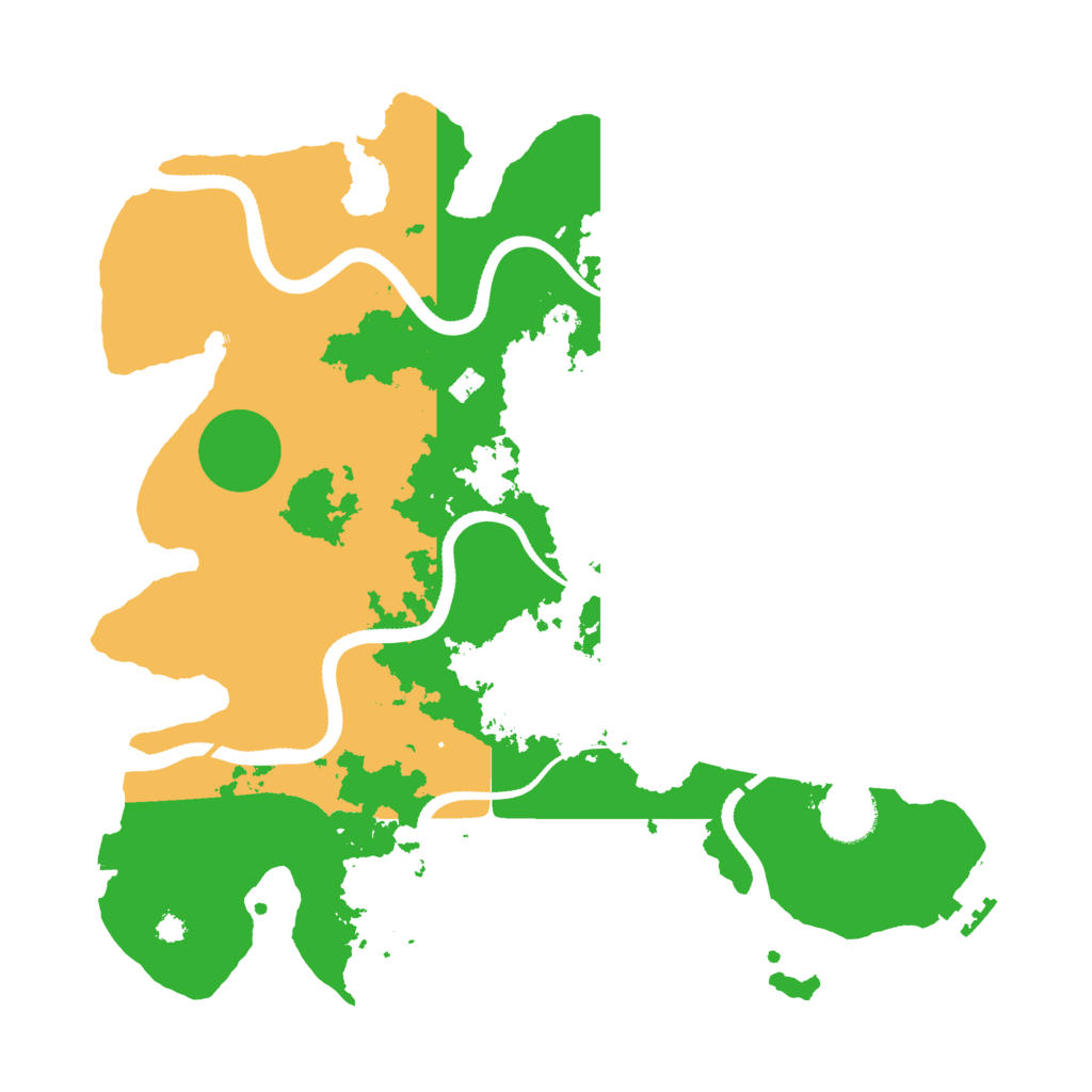 Biome Rust Map: Procedural Map, Size: 3500, Seed: 107047308
