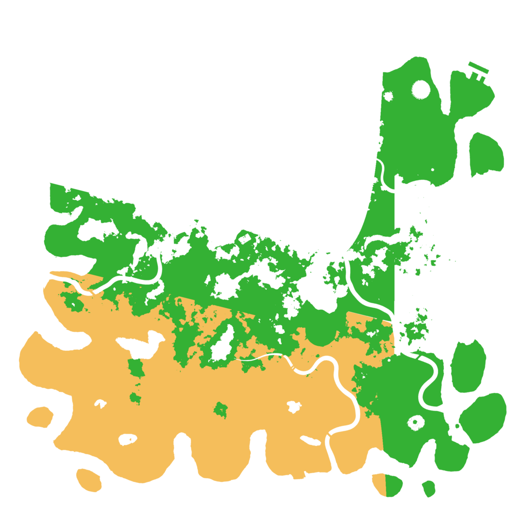 Biome Rust Map: Procedural Map, Size: 5000, Seed: 5022
