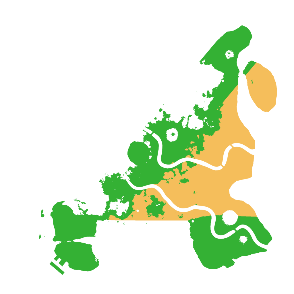 Biome Rust Map: Procedural Map, Size: 3500, Seed: 2321