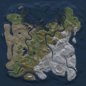 Thumbnail Rust Map: Procedural Map, Size: 4250, Seed: 525163771, 17 Monuments