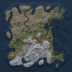 Thumbnail Rust Map: Procedural Map, Size: 3800, Seed: 50326, 15 Monuments