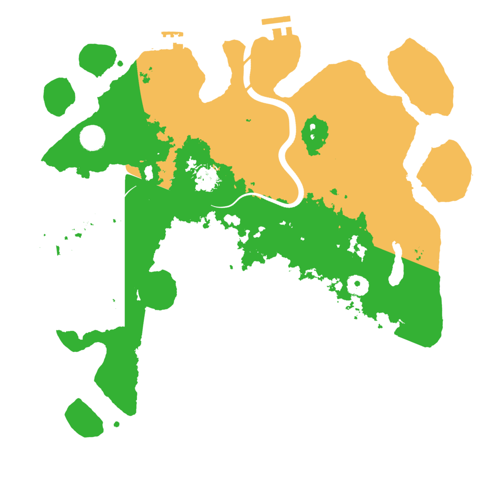 Biome Rust Map: Procedural Map, Size: 3500, Seed: 742361