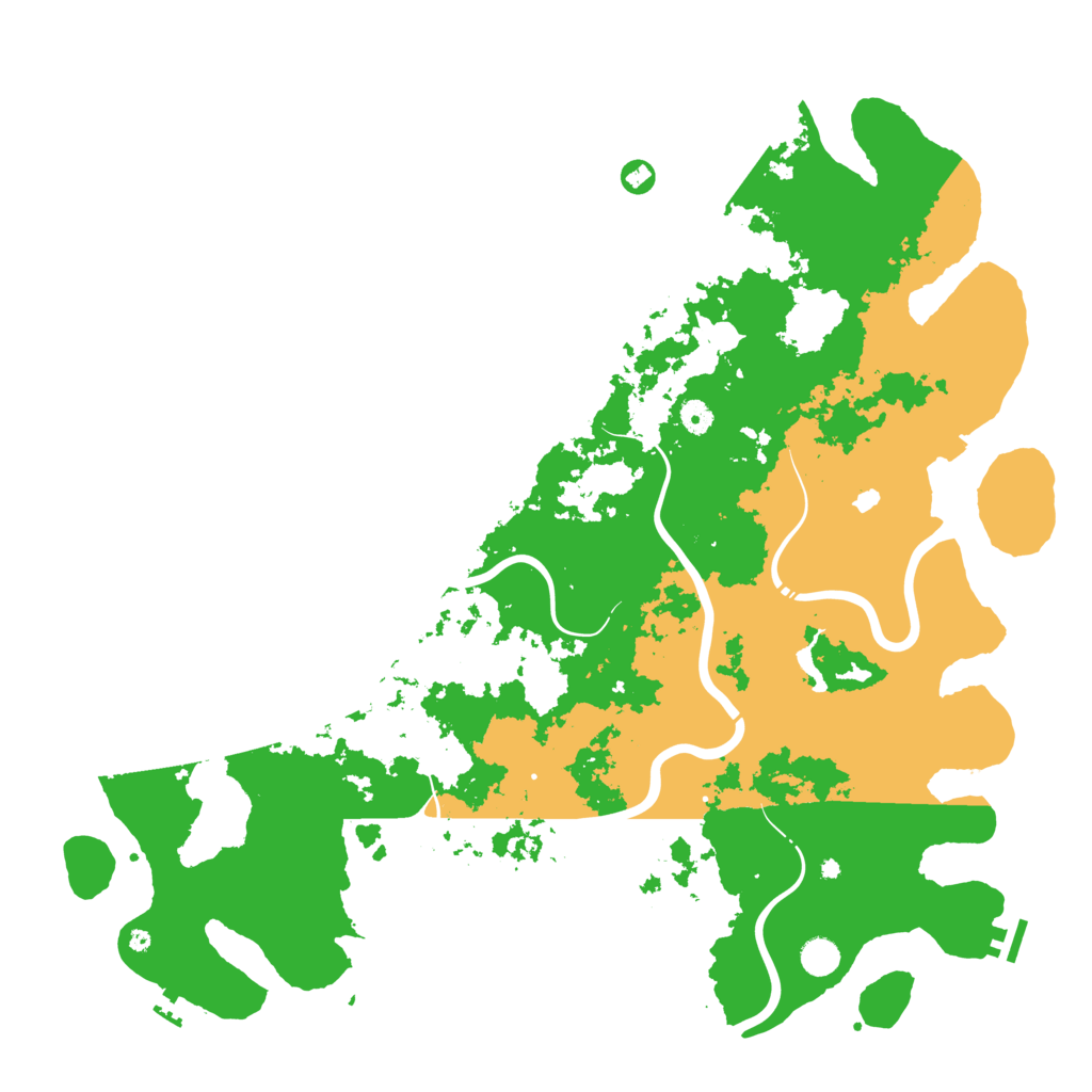 Biome Rust Map: Procedural Map, Size: 5000, Seed: 8154711