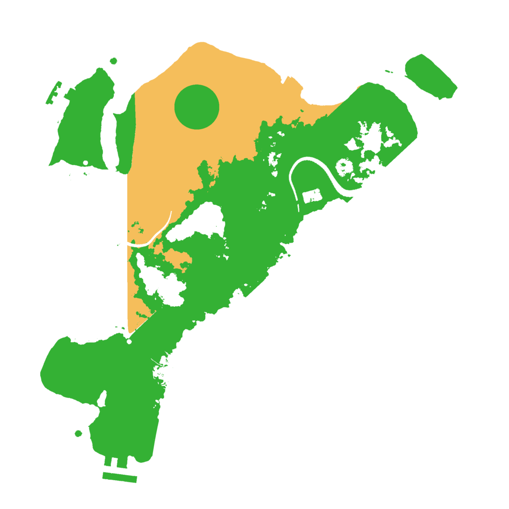 Biome Rust Map: Procedural Map, Size: 3000, Seed: 12847