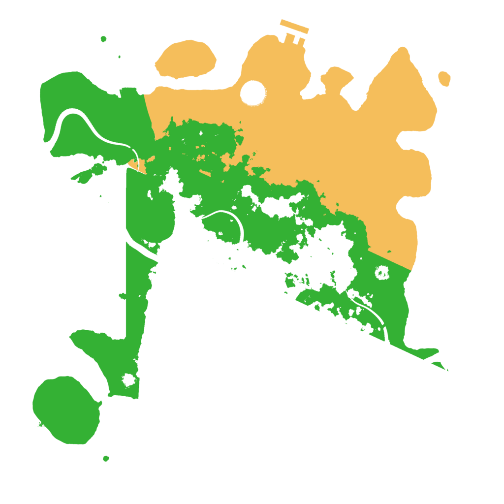 Biome Rust Map: Procedural Map, Size: 3500, Seed: 610014727