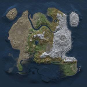 Thumbnail Rust Map: Procedural Map, Size: 3000, Seed: 329252, 9 Monuments