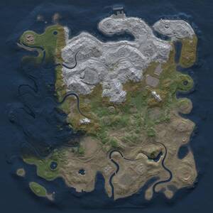 Thumbnail Rust Map: Procedural Map, Size: 4250, Seed: 246764939, 15 Monuments