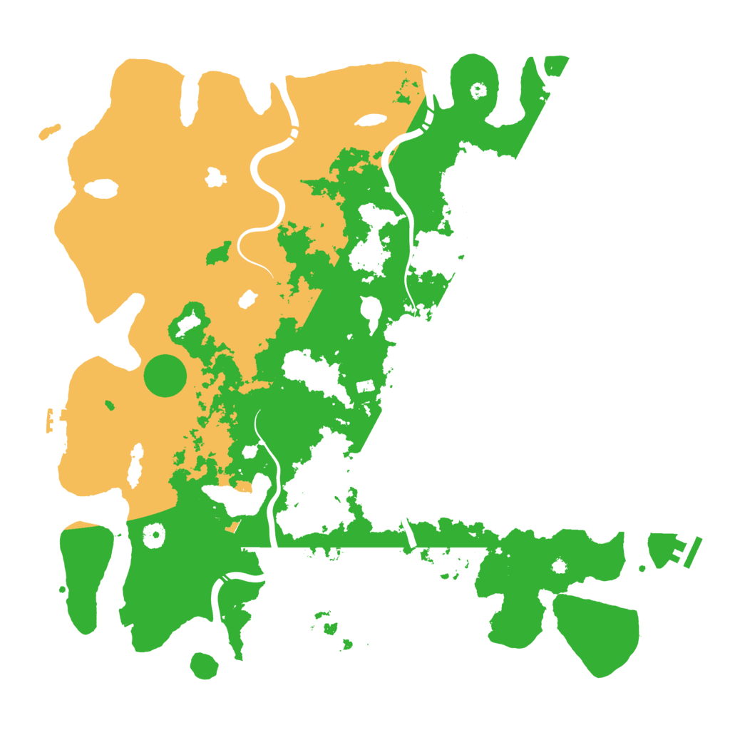 Biome Rust Map: Procedural Map, Size: 4500, Seed: 71261
