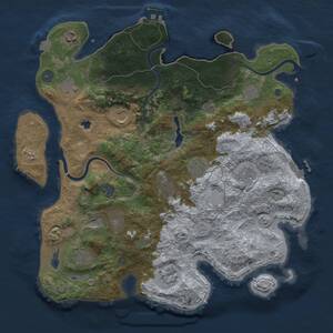 Thumbnail Rust Map: Procedural Map, Size: 4000, Seed: 1568278750, 19 Monuments