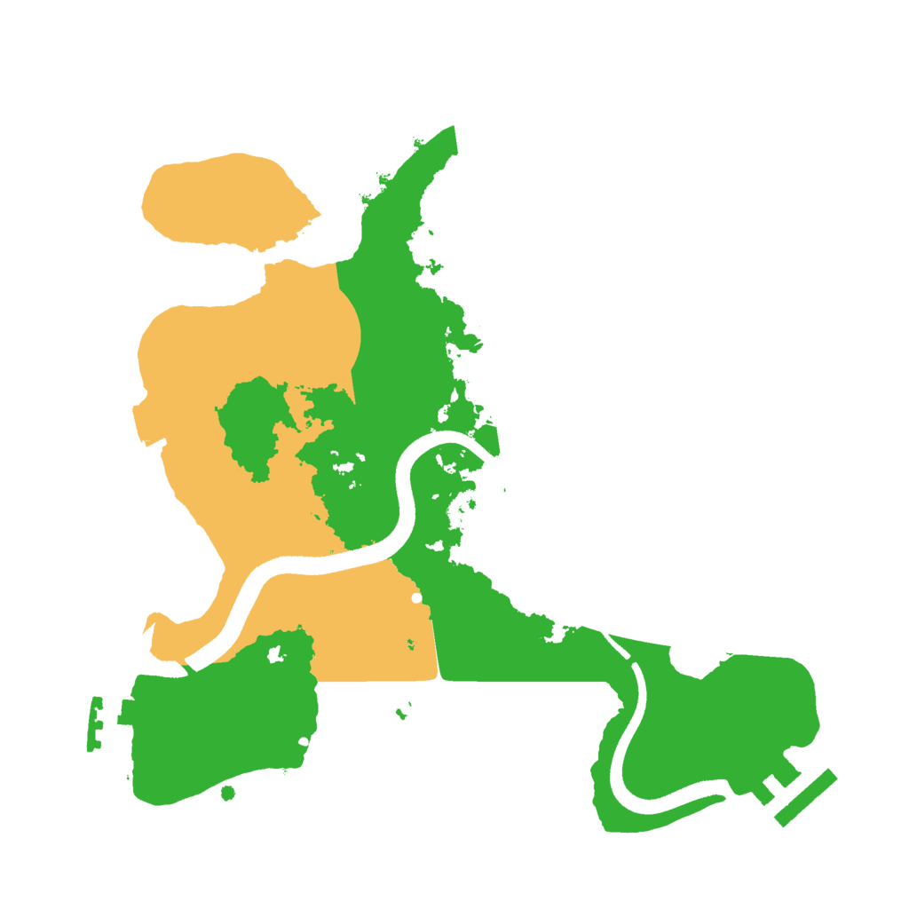 Biome Rust Map: Procedural Map, Size: 2500, Seed: 613724708