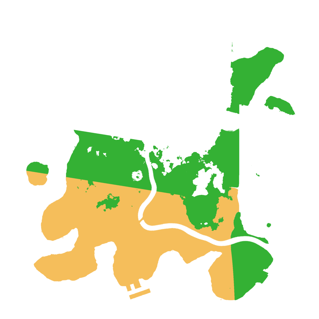 Biome Rust Map: Procedural Map, Size: 3000, Seed: 7152