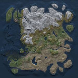 Thumbnail Rust Map: Procedural Map, Size: 4250, Seed: 1944827707, 14 Monuments