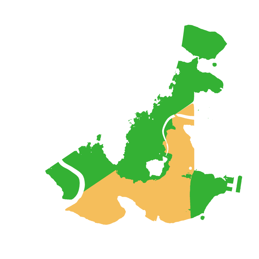 Biome Rust Map: Procedural Map, Size: 2500, Seed: 1586566170