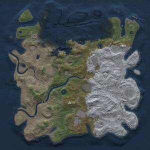 Thumbnail Rust Map: Procedural Map, Size: 4250, Seed: 547871614, 17 Monuments