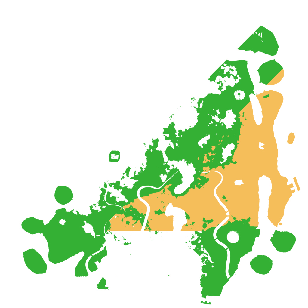 Biome Rust Map: Procedural Map, Size: 4500, Seed: 18709