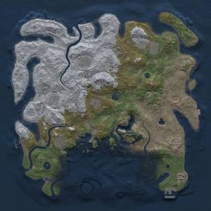 Thumbnail Rust Map: Procedural Map, Size: 4250, Seed: 808312817, 16 Monuments