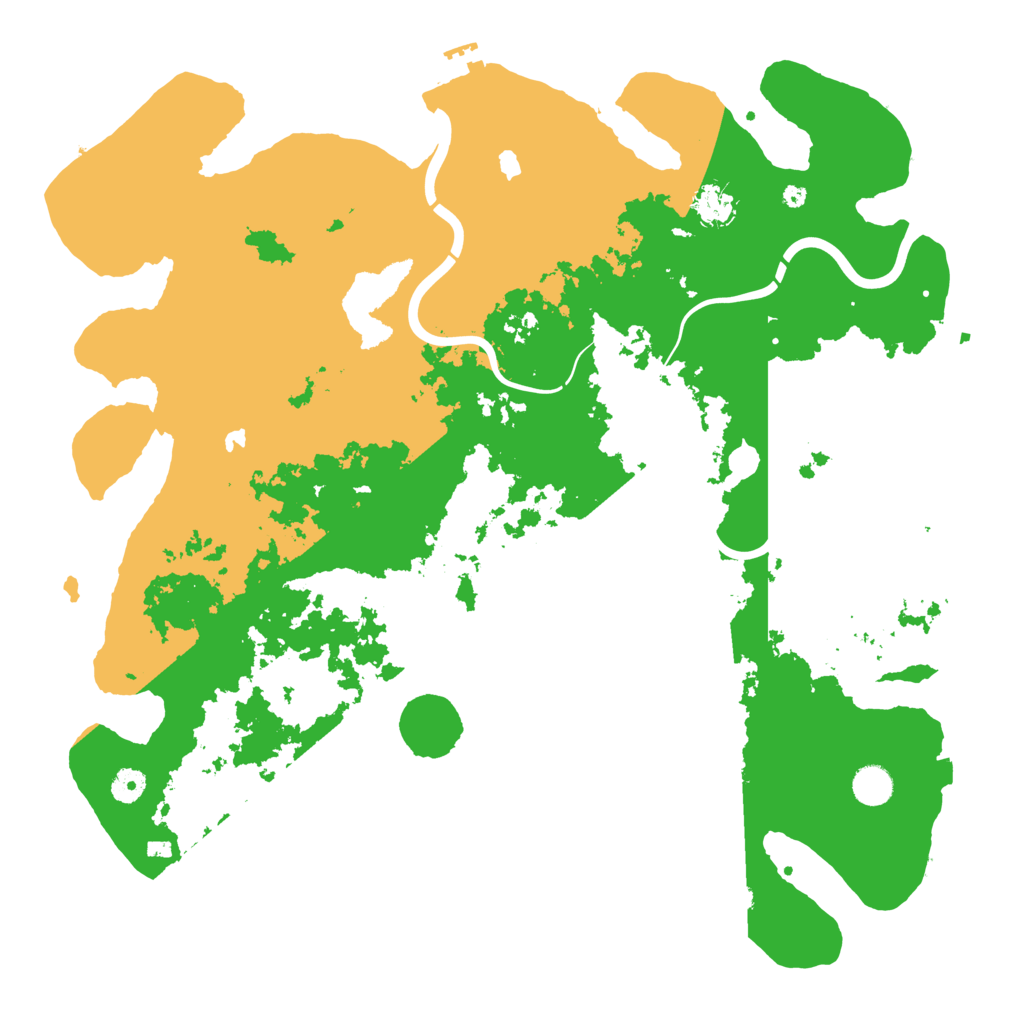 Biome Rust Map: Procedural Map, Size: 4500, Seed: 437733311