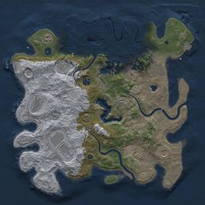 Thumbnail Rust Map: Procedural Map, Size: 4000, Seed: 8059324, 15 Monuments